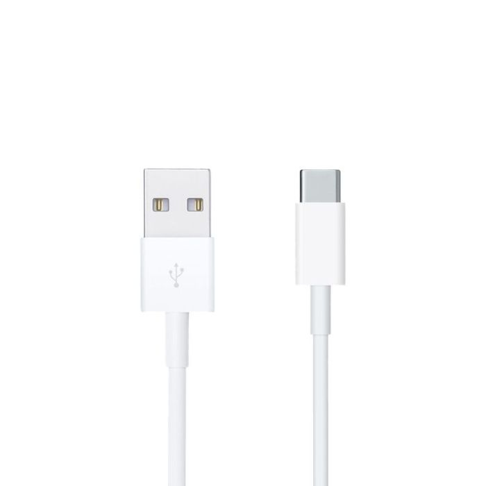 Opladningskabel 1m Hvid USB-A til USB-C Uden-Indpakning