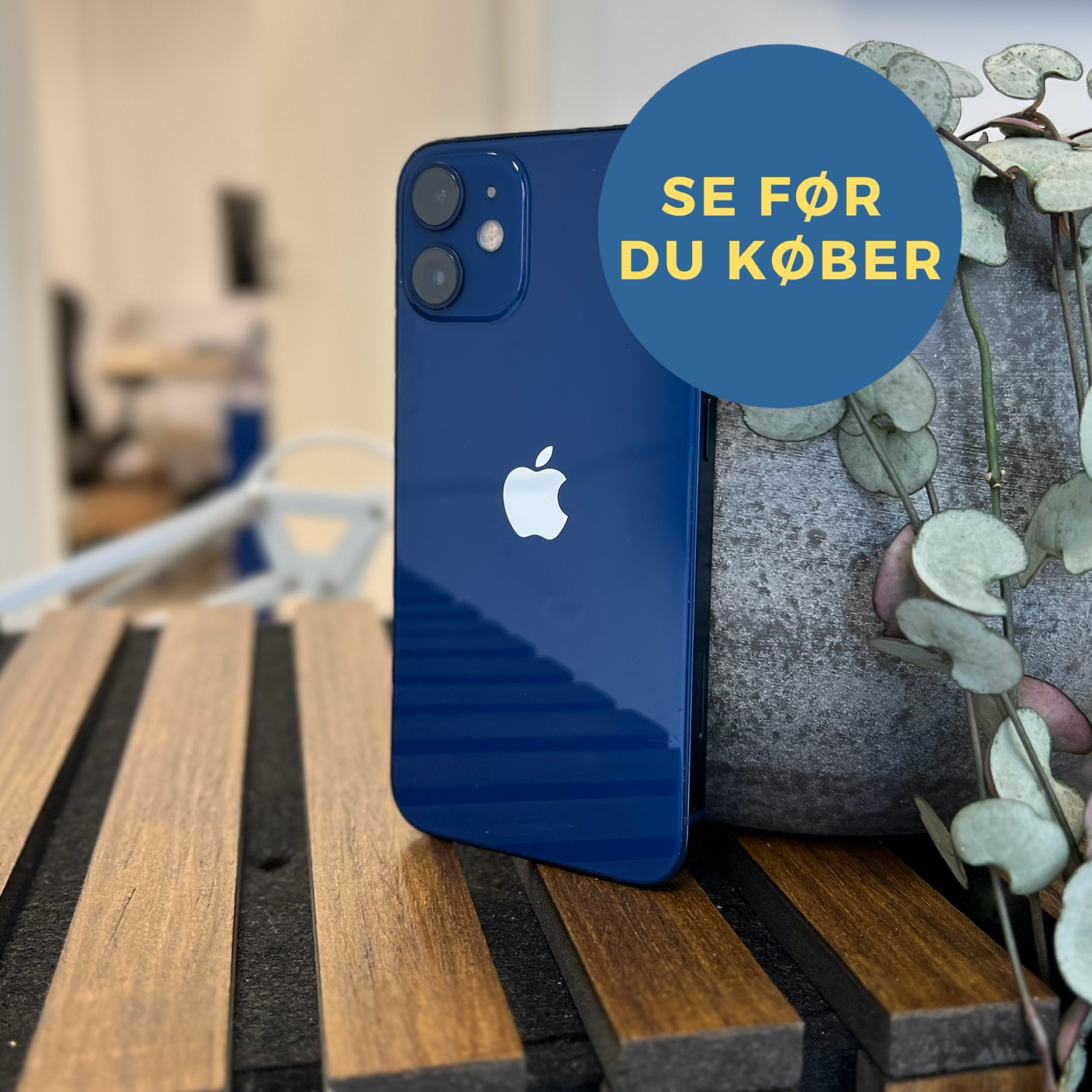 Apple iPhone 12 Mini Blue 128GB Brugt - Okay stand