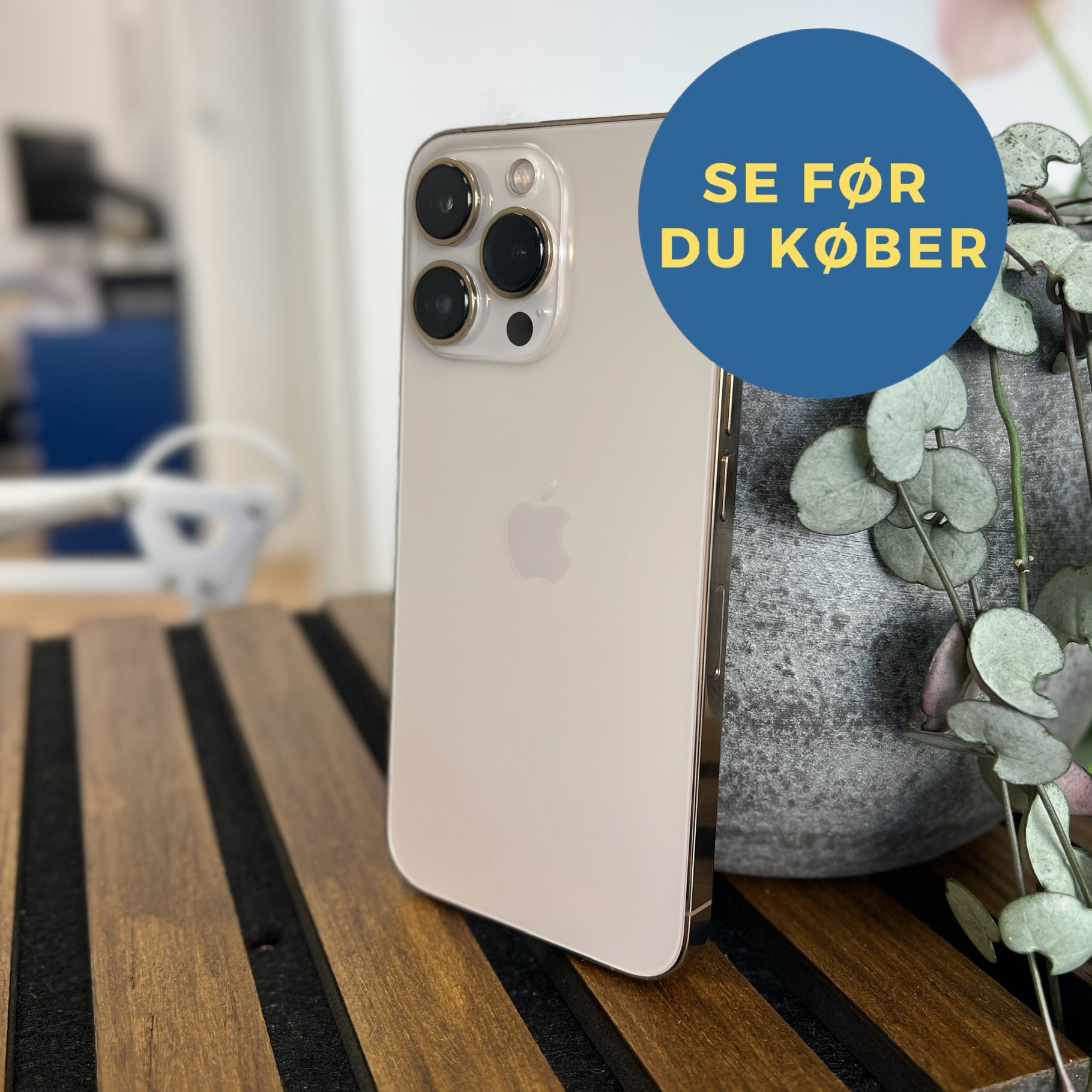 Apple iPhone 13 Pro Guld 256GB Brugt - Fremragende stand