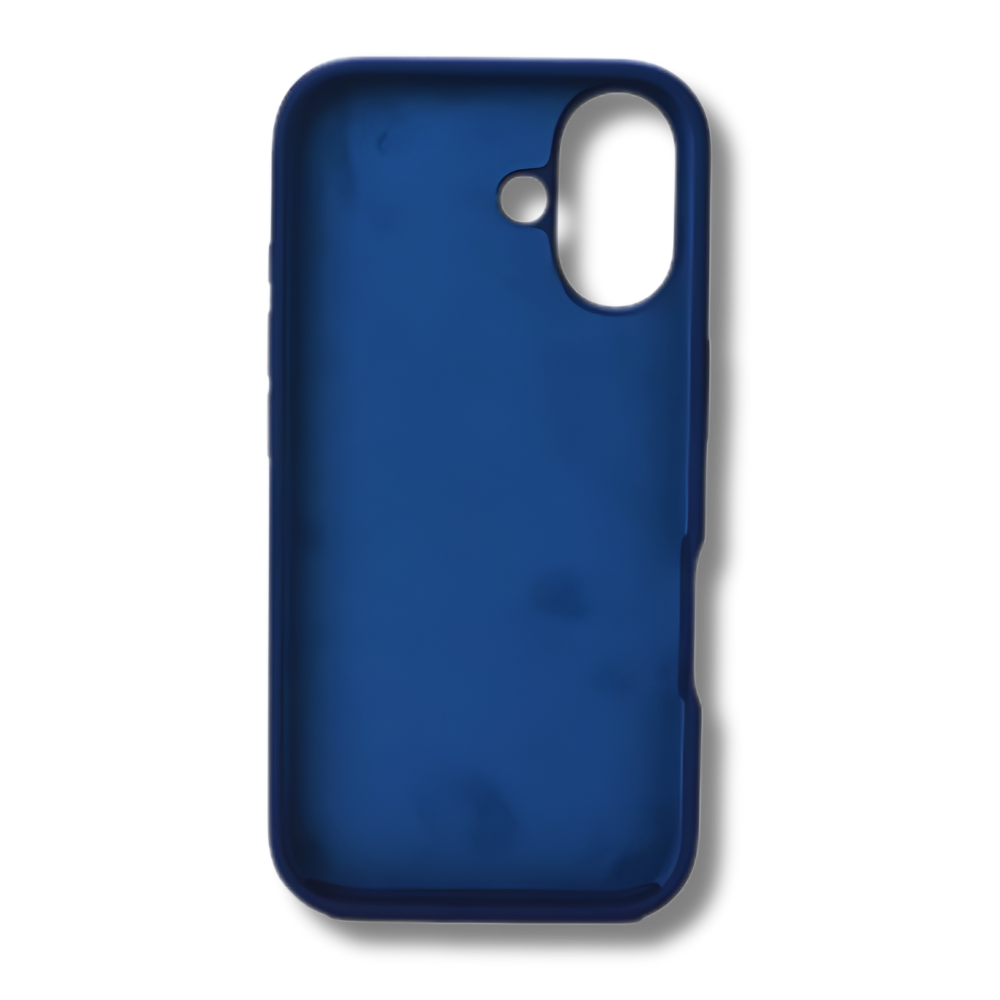 iPhone 16 & 16 plus blå silikone cover bag