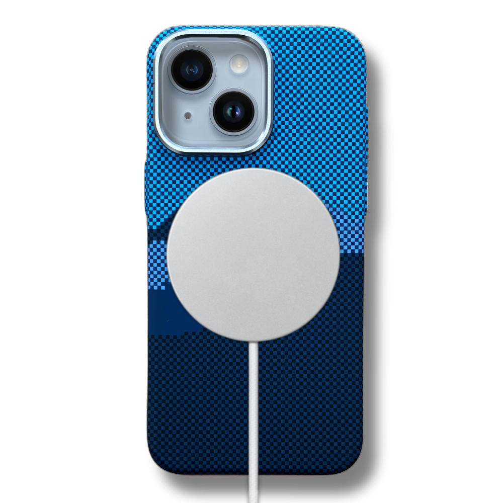 Kevlar blue iphone 14 with magsafe